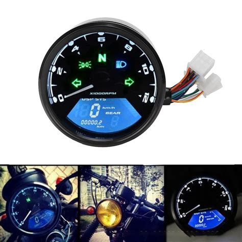 Longzhuo Odometro Moto Velocímetros Cuentakilómetros Digital Tacómetro