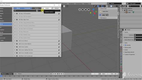 How To Install Addons In Blender Youtube