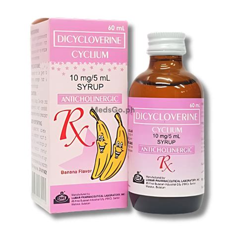 Cyclium Dicycloverine 10mg 5ml Syrup 60ml Price In The Philippines Medsgo Pharmacy