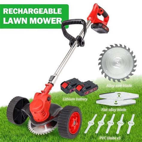 Lelinta Lightweight Battery Operated Wireless Electric Grass String Trimmer Weed Eater And Lawn