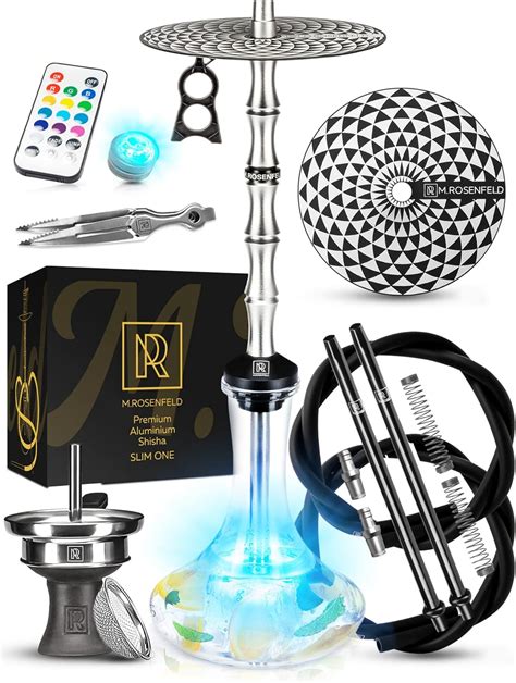 M ROSENFELD Chicha Kit Complet 2 Tubes 75cm Grand Narguilé Set 2