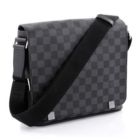 Louis Vuitton District NM Messenger Bag Damier Graphite PM - Rebag