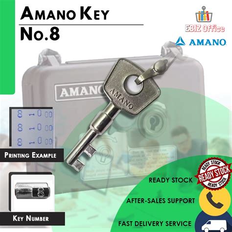 AMANO Station Keys No 1 No 19 Guard Tour Key AMANO Guard Tour