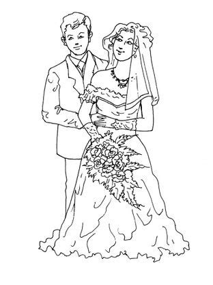 Coloriage Mariage 3 Coloriage Mariage Coloriages Fetes