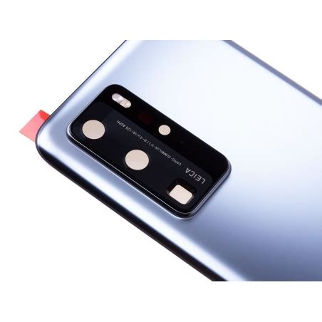 Vitre arrière originale pour Huawei P40 Pro Argent ref 02353MNA