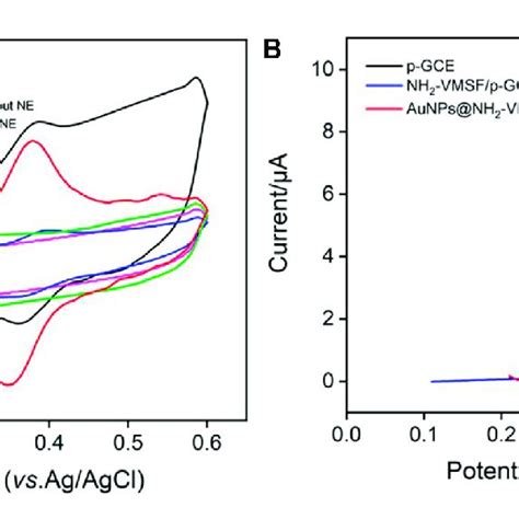 A Cv Curves Obtained At Different Electrodes In Pbs 01 M Ph 5 Download Scientific