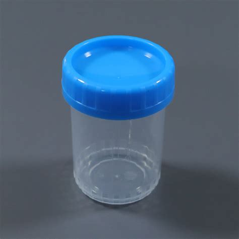 PP 90ml Patient Test Sputum Fecal Specimen Clear Plastic Vacuum