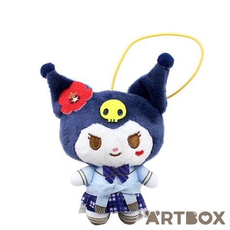 Buy Sanrio Kuromi Flower Heisei Gyaru Uniform Plush Mascot Charm At ARTBOX