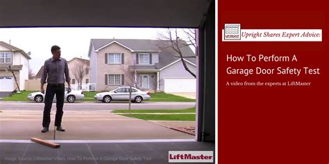 Video How To Perform Garage Door Safety Test Upright Door Service