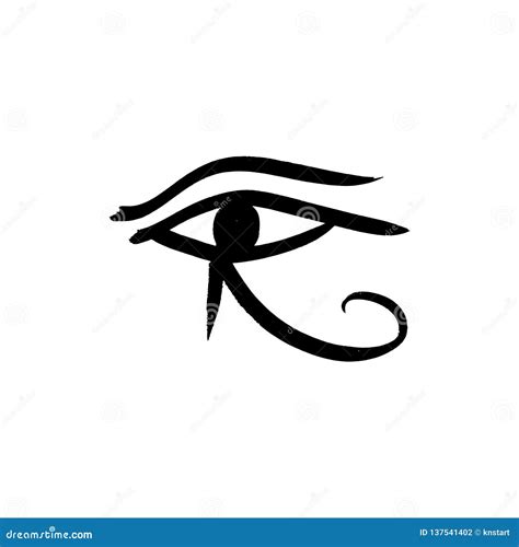 Ancient Egyptian Symbol Of The Eyes Left Eye Of Horus Stock Photo