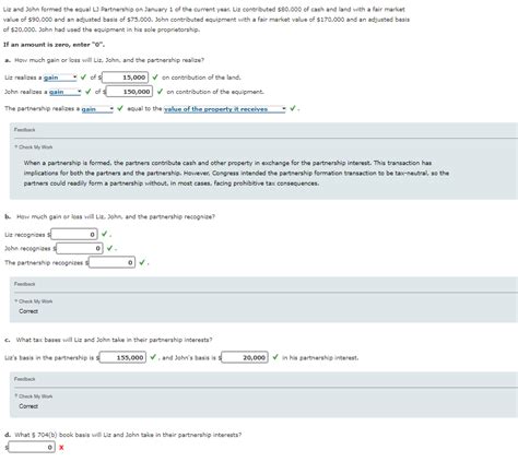 Solved Liz And John Formed The Equal LJ Partnership On Chegg