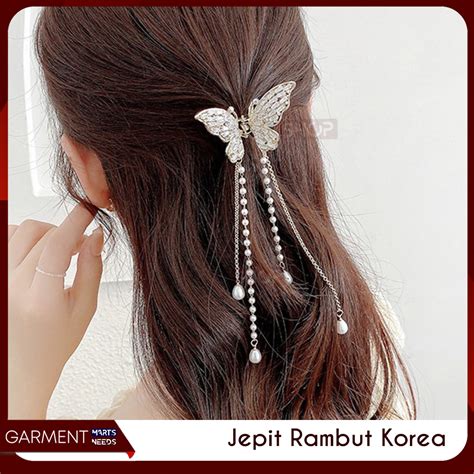 Jual Jepit Rambut Kupu Kupu Permata Kekinian Gaya Korea Butterfly