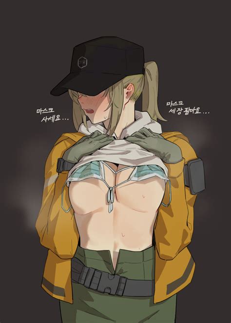 Rule 34 1girls Blonde Hair Blush Clothed Dima Girls Frontline Embarrassed Face Mask