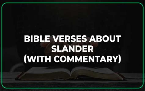 30 Important Bible Verses About Slander With Commentary Scripture Savvy