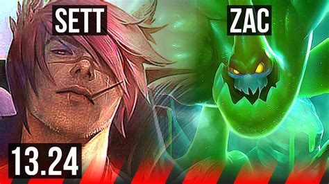 Sett Vs Zac Top 66 Winrate 5 2 7 Kr Master 13 24 Youtube