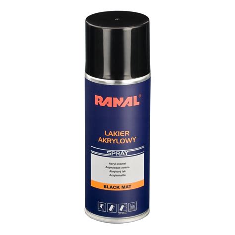 Emaila Lakier Czarny Mat Spray Farba Ml Ranal Za Z Z