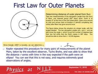 Keplers Law Of Motion Physical Science Ppt