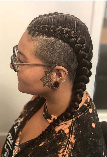 31 Box Braids With Shaved Sides Thrivenaija