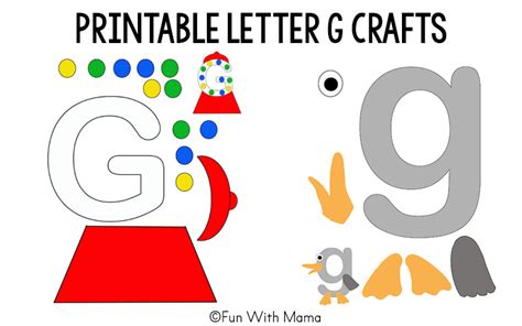 Letter G Crafts Template Fun With Mama