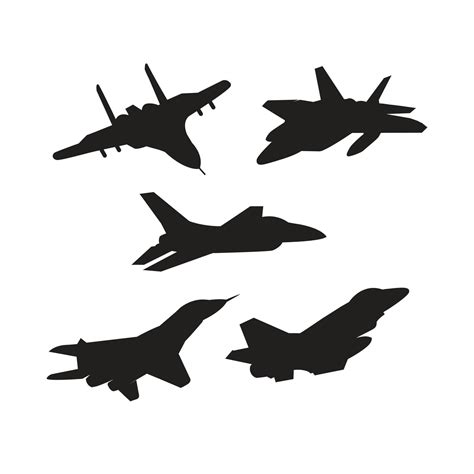 jet flight silhouette 11705593 Vector Art at Vecteezy