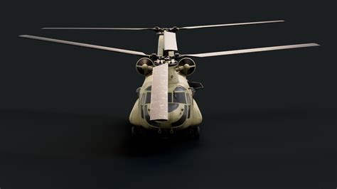 U.S. Army CH-47 Chinook Helicopter 3D Models | ActionVFX