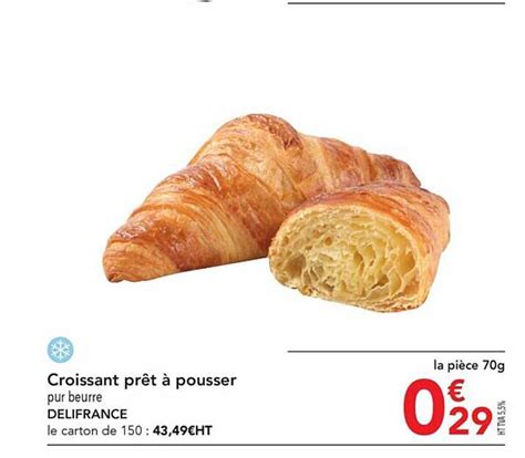 Promo Croissant Prêt à Pousser Delifrance Chez Metro Icataloguefr