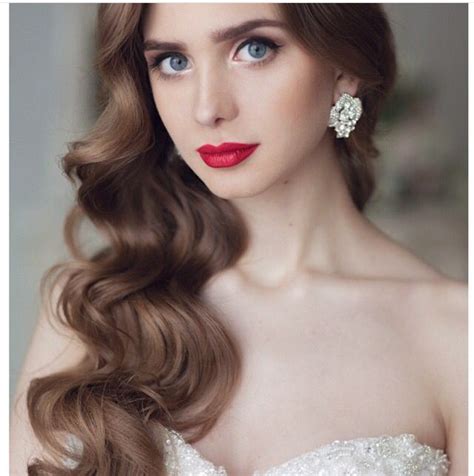 Vintage Hairstyles Long Waves Curls Wedding Hairstyles Wedding Curls