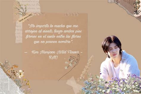 Kim Namjoon Wild Flower En Kim Namjoon Namjoon Flores