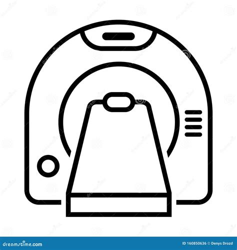 Tomography Vector Icon Medical Scanner Illustration Symbol Radiology