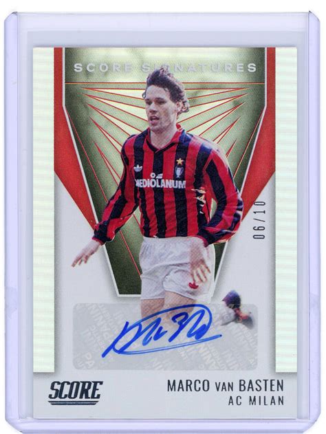 Marco Van Basten Panini Score Serie A Score Signatures