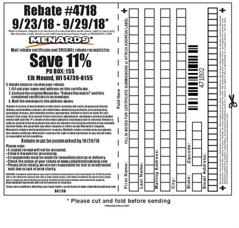 Menards 11 Rebate 2024 Form - MenardsRebateForms.com