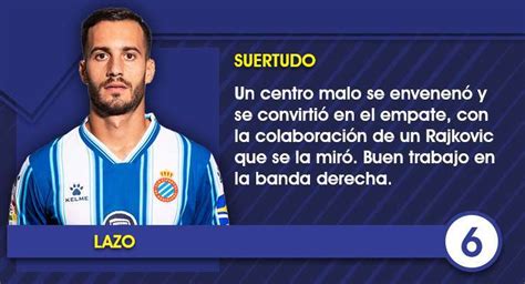 Estas Son Las Notas Uno Por Uno De Los Jugadores Del Espanyol Ante El