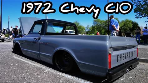 72 Chevy C10 Pickup Truck Slammed And Bagged Youtube