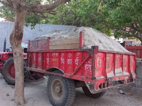 4 Tractor Trolleys Filled With Sand Were Seized Sdm Said Action Will