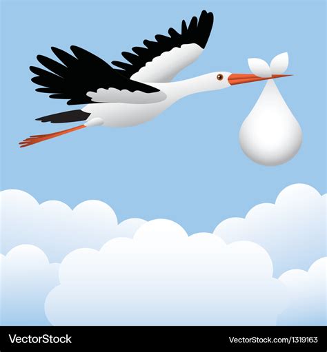 Stork Royalty Free Vector Image VectorStock