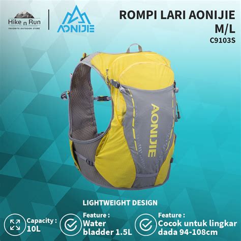 Jual Aonijie C9103S Rompi Lari Hydration Pack 10L Shopee Indonesia