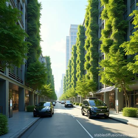 Sustainable Urban Environment With Green Architecture Stable