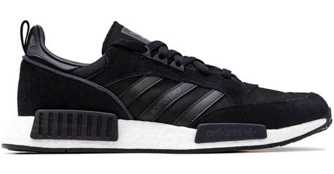 adidas Black Leather Sneakers in Black for Men - Lyst