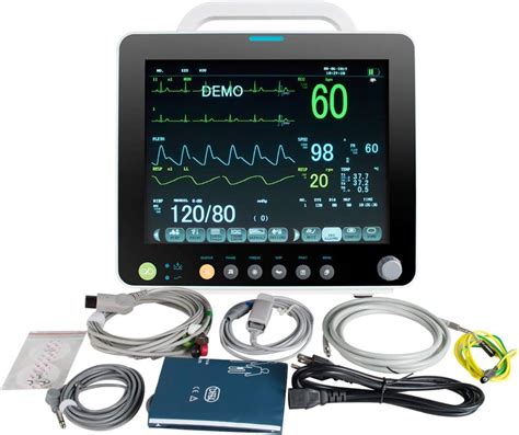 Portable Touch Screen Patient Monitor With Standard Parameter