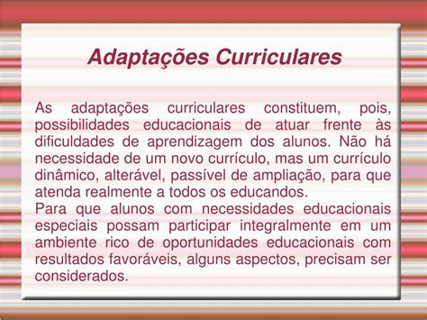 Exemplos De Adaptações Curriculares Braincp