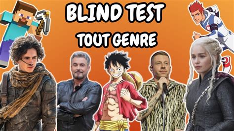 BLIND TEST TOUT GENRE 70 EXTRAITS Film Série Dessin animé Anime