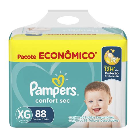 Fralda Pampers Confort Sec Max Xg Unidades Panvel Farm Cias