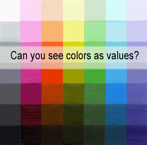 Color Value Chart Painting