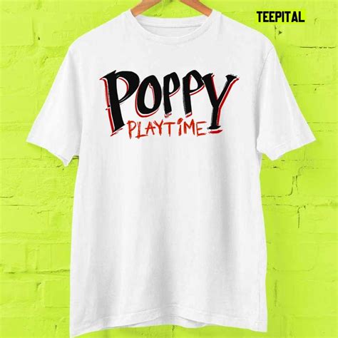 Huggy Wuggy Poppy Playtime Logo Title T Shirt T Shirt T Shirts With