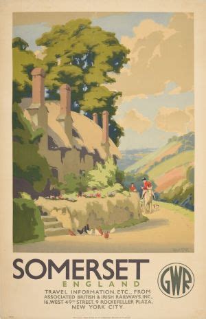 Original Vintage Posters Travel Posters Somerset Gwr Railway