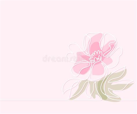 Tekening Van Mooie Bloem Vector Illustratie Illustratie Bestaande Uit