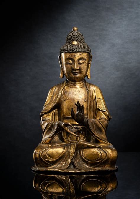 Sold Price A FINE GILT BRONZE FIGURE OF BUDDHA SHAKYAMUNI June 3