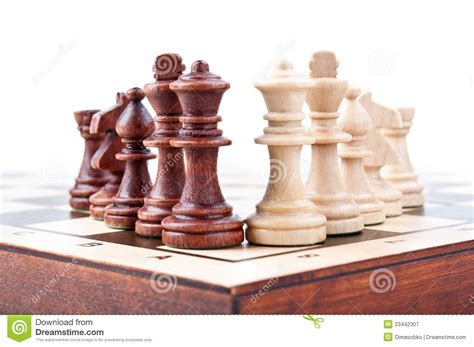 Chess Pieces Isolated Stock Image Image Of Pawn Play 23442307