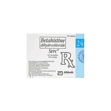 Buy Serc Betahistine Hydrochloride Mg Tablet S Online With Medsgo