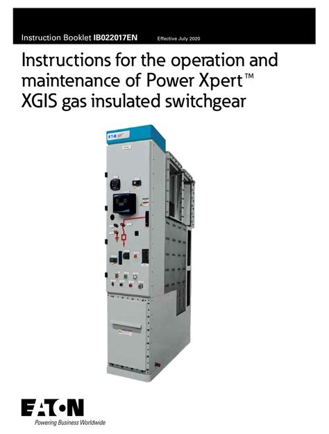 Eaton Power Xpert Xgis Instructions For The Operation And Maintenance Pdf Download Manualslib